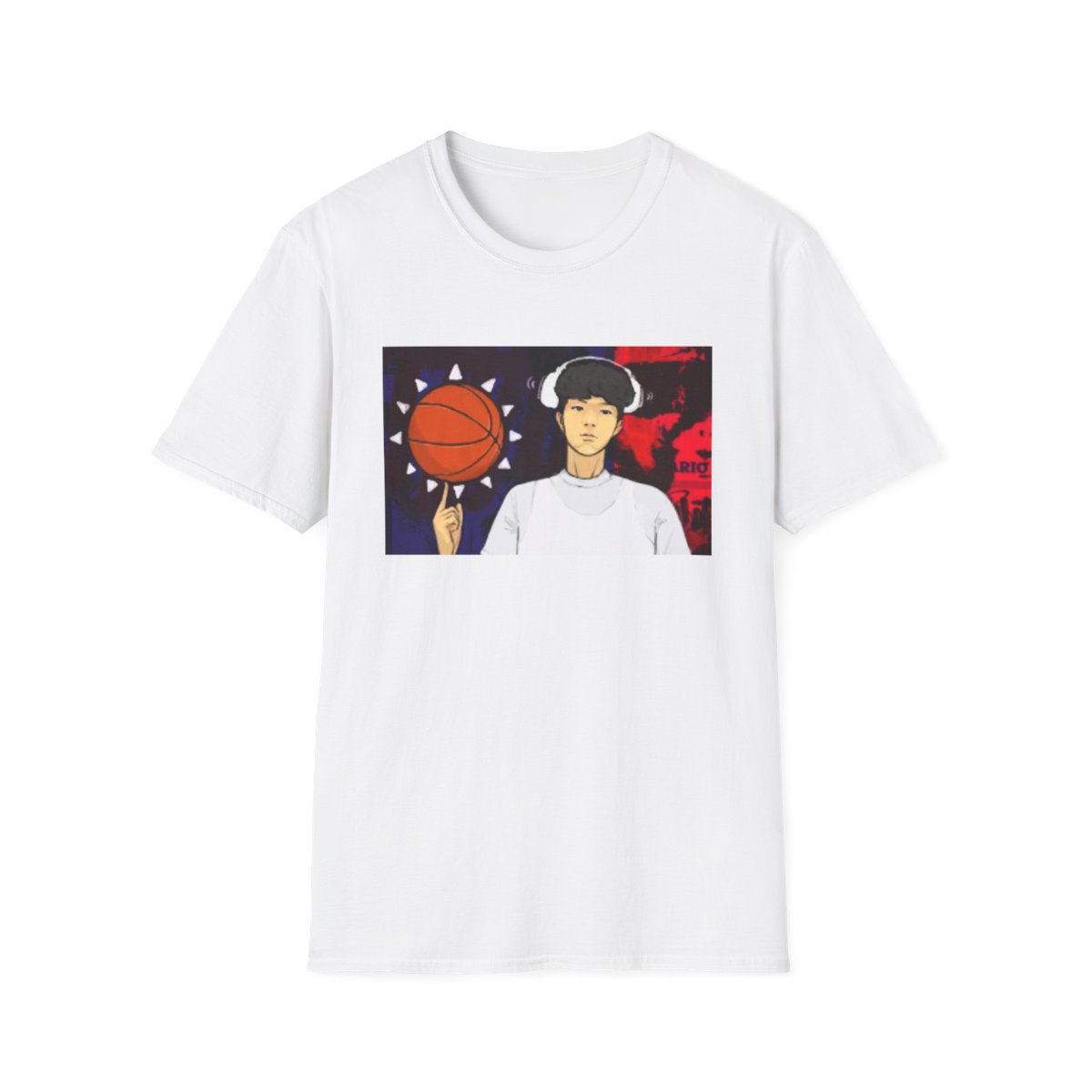 Basketball Player Illustration T-Shirt | Hoop Spin Graphic Tee | Rayasianboy